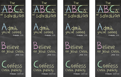 ABCs of Salvation Bookmarks