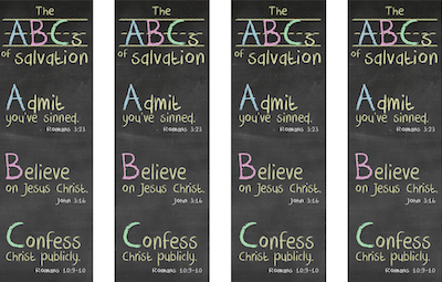 ABCs of Salvation Bookmarks ABCs of Salvation Bookmarks