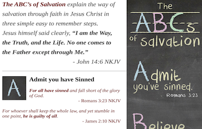 ABCs of Salvation Teaching Notes