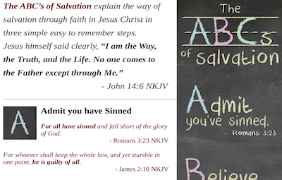 ABCs of Salvation Teaching Notes ABCs of Salvation Teaching Notes